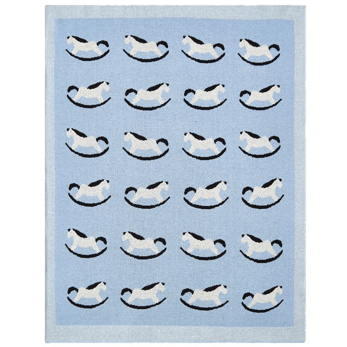 Best-Selling Knitted Baby Blanket With Horse Pattern: New Collection For Four Seasons