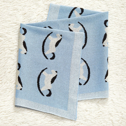 Best-Selling Knitted Baby Blanket With Horse Pattern: New Collection For Four Seasons